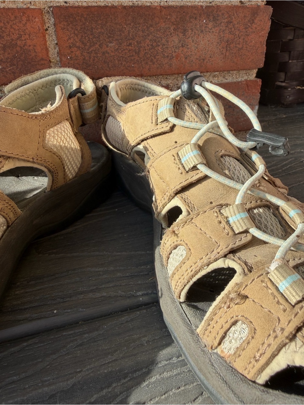 L.L. Bean Sport River Hiking Sandals Outdoor Water Trail Shoes Comfort Size 9 - Picture 4 of 15